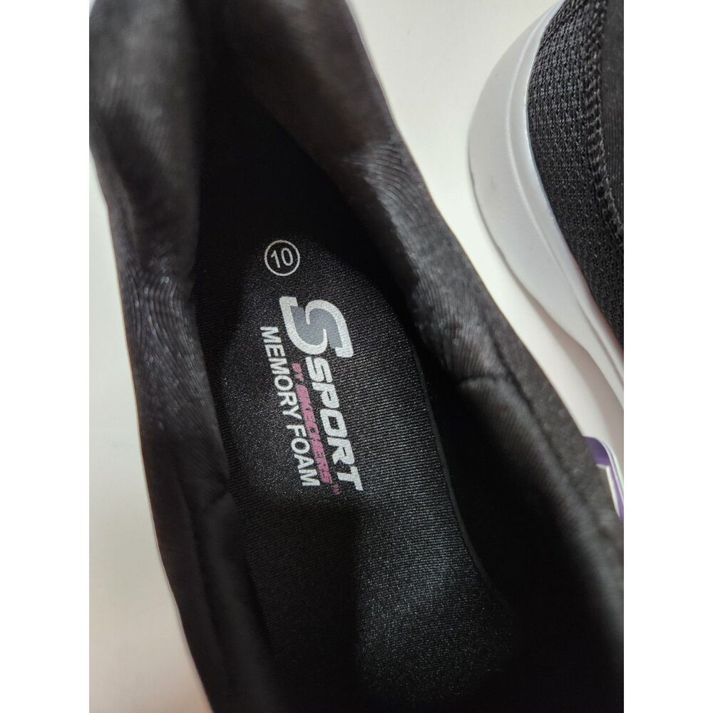 S Sport by Skechers Women’s Size 10 Black Memory Foam Shoes - Picture 6 of 9